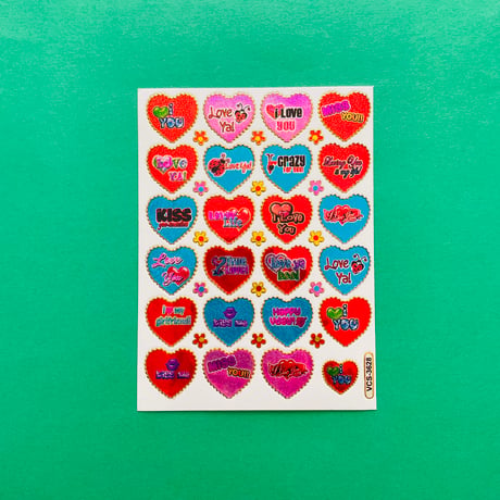 ハート 英語 ④ シール HEART STICKER