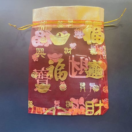 漢字 レース 巾着 S