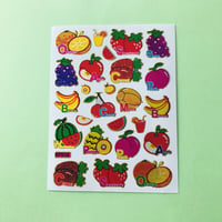 フルーツ ④ キラキラ シール FRUIT STICKER