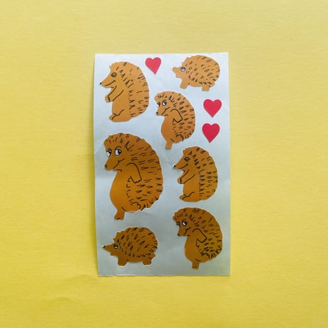 ハリネズミ シール 大きいサイズ HEDGEHOG STICKER