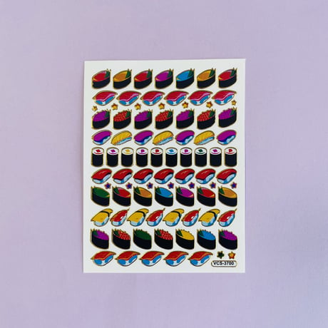 寿司 ③ キラキラ シール SUSHI STICKER