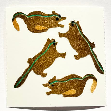 Great 7 シール シマリス ザラザラ CHIPMUNK STICKER