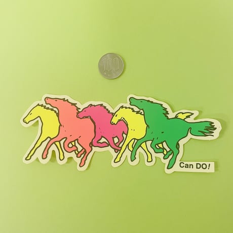 カラフル 馬 シール COLORFUL HORSE STICKER