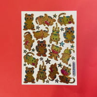 トラ キラキラ シール TIGER STICKER
