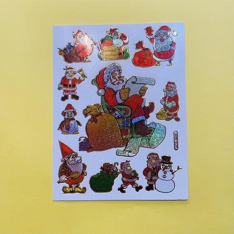 クリスマス ⑩ キラキラ シール CHRISTMAS STICKER
