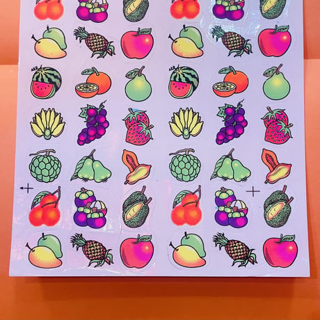 フルーツ ネオン シール NEON FRUIT STICKER