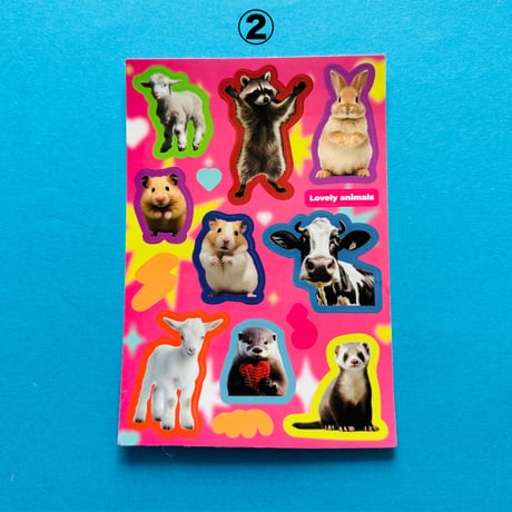 カラフル アニマル ステッカー COLORFUL ANIMAL STICKERS