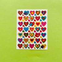 ハート 模様 (12) キラキラ シール HEART STICKER
