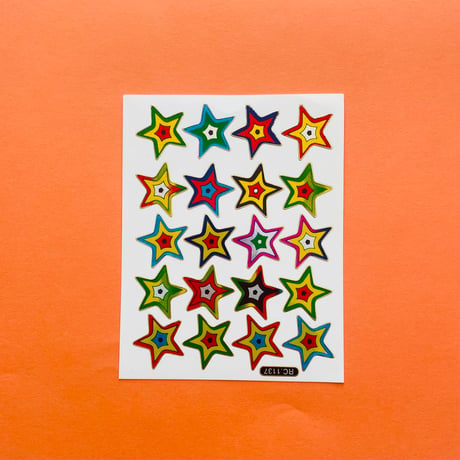 星 ② キラキラ シール STAR STICKER