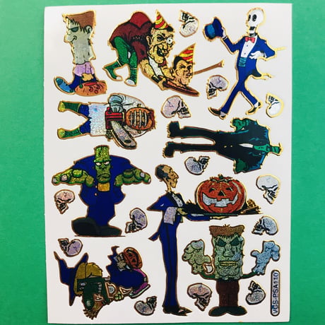 ハロウィン モンスター キラキラ シール HALLOWEEN MONSTER STICKER