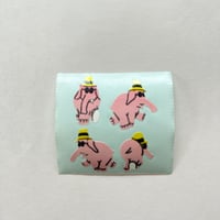 帽子をかぶったゾウ シール ELEPHANT WITH HAT STICKER