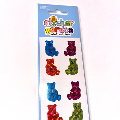 Sticker Garden★ カラフル クマ BEAR