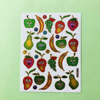 フルーツ ⑦ キラキラ シール   FRUIT STICKER