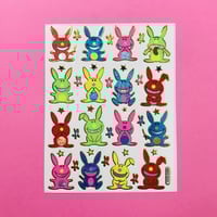 ウサギ 兎 キラキラ シール RABBIT STICKER