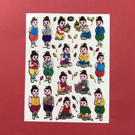 タイの子供達 キラキラ シール THAI CHILDREN STICKER