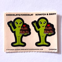 Sticker Garden 匂い付きシール  エイリアン チョコレートの香り