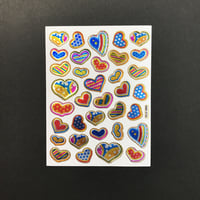 ハート 模様 ⑤ キラキラ シール HEART PATTERN STICKER