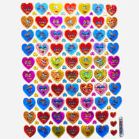 ハート フェイス キラキラ シール HEART FACE STICKER
