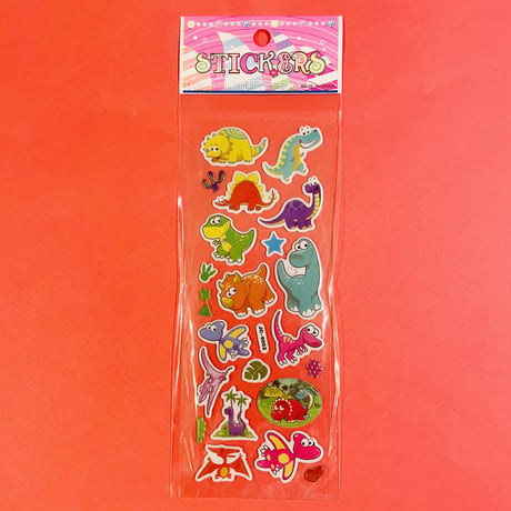 恐竜⑥ ぷっくりシール DINOSAUR STICKER