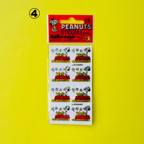 PEANUTS スヌーピー プリズム ステッカー パッケージ入り PEANUTS SNOOPY STICKERS