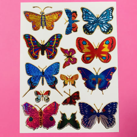 蝶々 キラキラ シール ⑩  BUTTERFLY STICKER