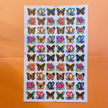 蝶々⑤ シール 大 BUTTERFLY STICKER
