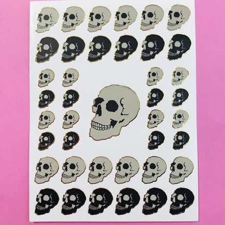 スカル キラキラ シール SKULL STICKER