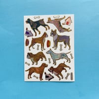 犬 ⑤ キラキラ シール DOG STICKER