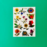 花 ② キラキラ シール FLOWER STICKER