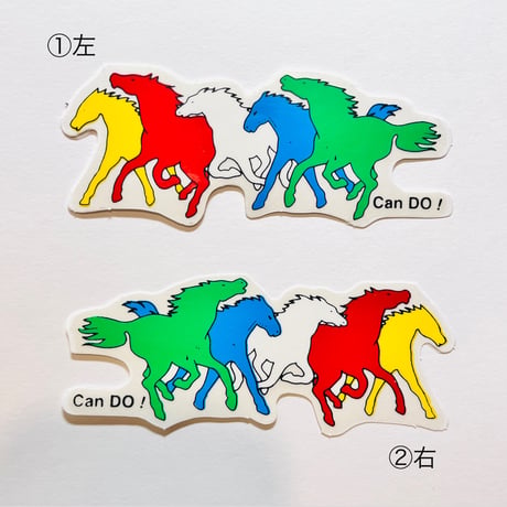 走る馬 ① シール RUNNING HORSE STICKER