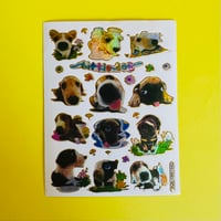 犬 ⑦ キラキラ シール DOG STICKER