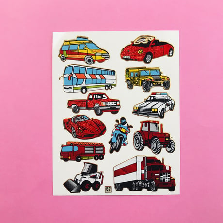 自動車 キラキラ シール AUTOMOBILE STICKER