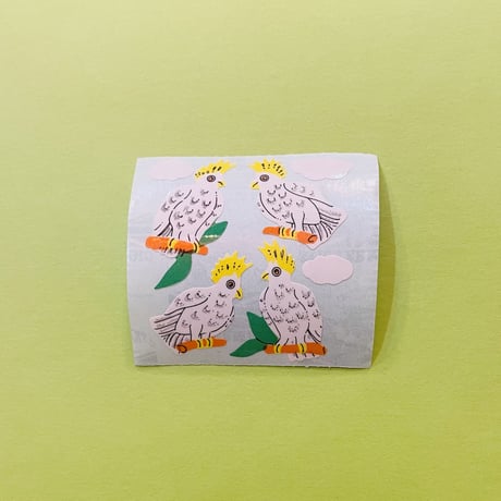 オウム シール COCKATOOS STICKER