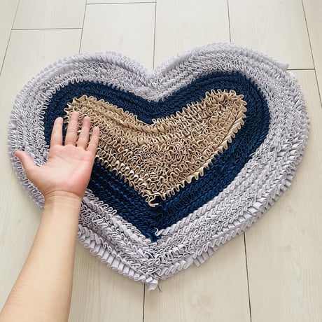 ⭐️ラグ⭐️ ハート(グレーっぽい薄紫) RUG
