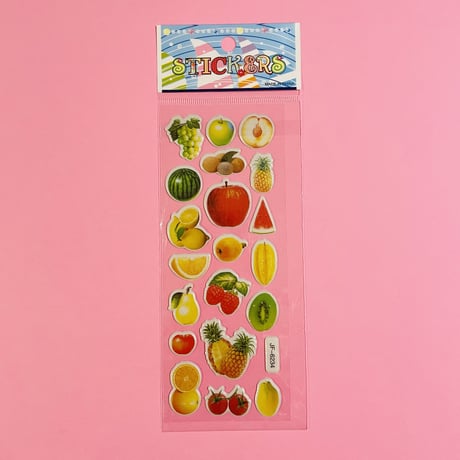 フルーツ③ ぷっくりシール FRUIT STICKER