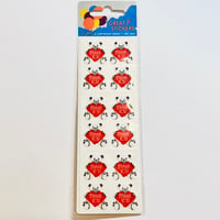 GREAT 7 STICKERS パッケージ入り★ハートの白くま ザラザラ THANK YOU BEAR