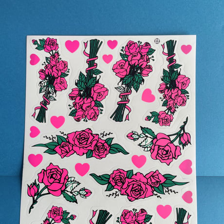 薔薇 シール 大 ROSE STICKER