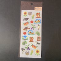 奥山商会 和風シール ひまわり  JAPANESE STICKER