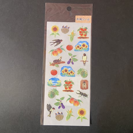 奥山商会 和風シール ひまわり  JAPANESE STICKER