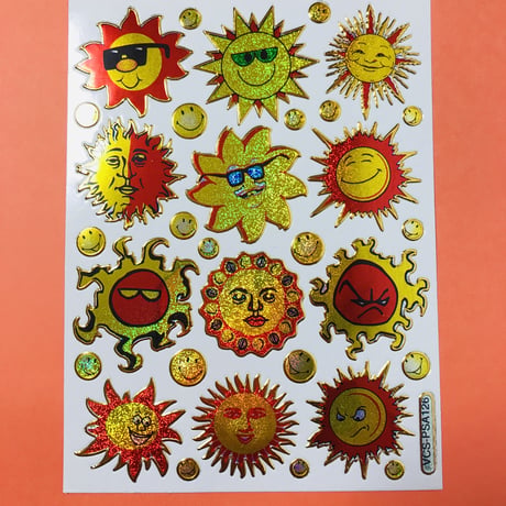 太陽 キラキラ シール SUN STICKER