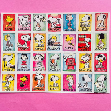 ステッカーマジック社 シール④ スヌーピー SNOOPY