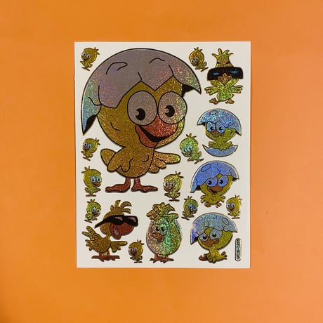 ひよこ ② キラキラ シール CHICK STICKER