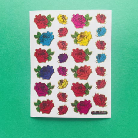 薔薇 カラフル ② COLORFUL ROSE STICKER