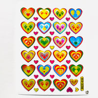 ハート ポップ キラキラ シール POP HEART STICKER
