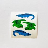 Great 7 シール ワニ ② ザラザラ CROCODILE STICKER