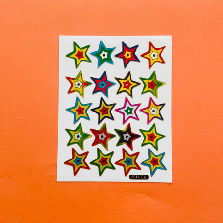 星 ② キラキラ シール STAR STICKER