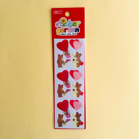 Sticker Garden★ラブラブなくま  heart bear