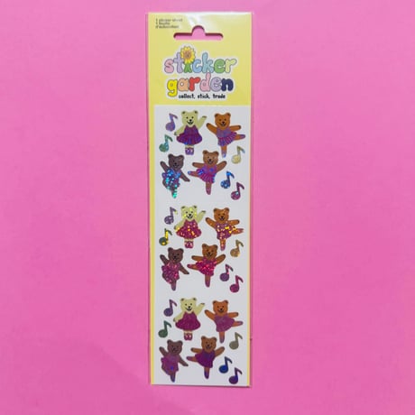 Sticker Garden★バレリーナ クマ Ballerina Bear