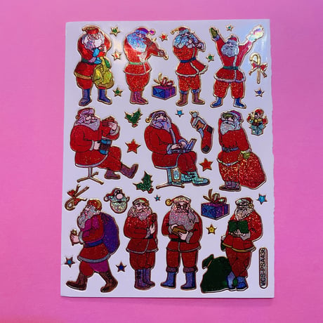 クリスマス ⑧ キラキラ シール CHRISTMAS STICKER