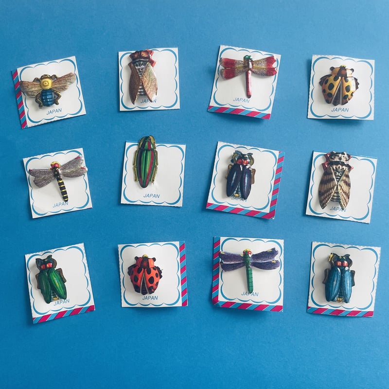 虫 レトロバッチ INSECT BADGE | RIRI MARKET(リーリマーケット)